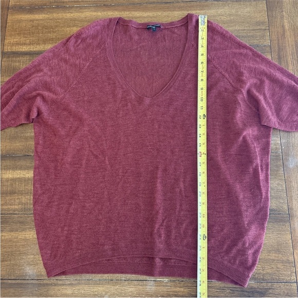 Eileen Fisher Merino Wool Short Sleeved Sweater Rust Color Size Small - Picture 3 of 14